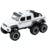 LEAN TOYS Auto offroad a frizione con luci e suoni bianco perla 6x6 1:16