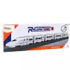LEAN TOYS Treno giocattolo interattivo con suoni e luce, bianco, 62 cm