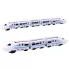LEAN TOYS Treno giocattolo interattivo con suoni e luce, bianco, 62 cm
