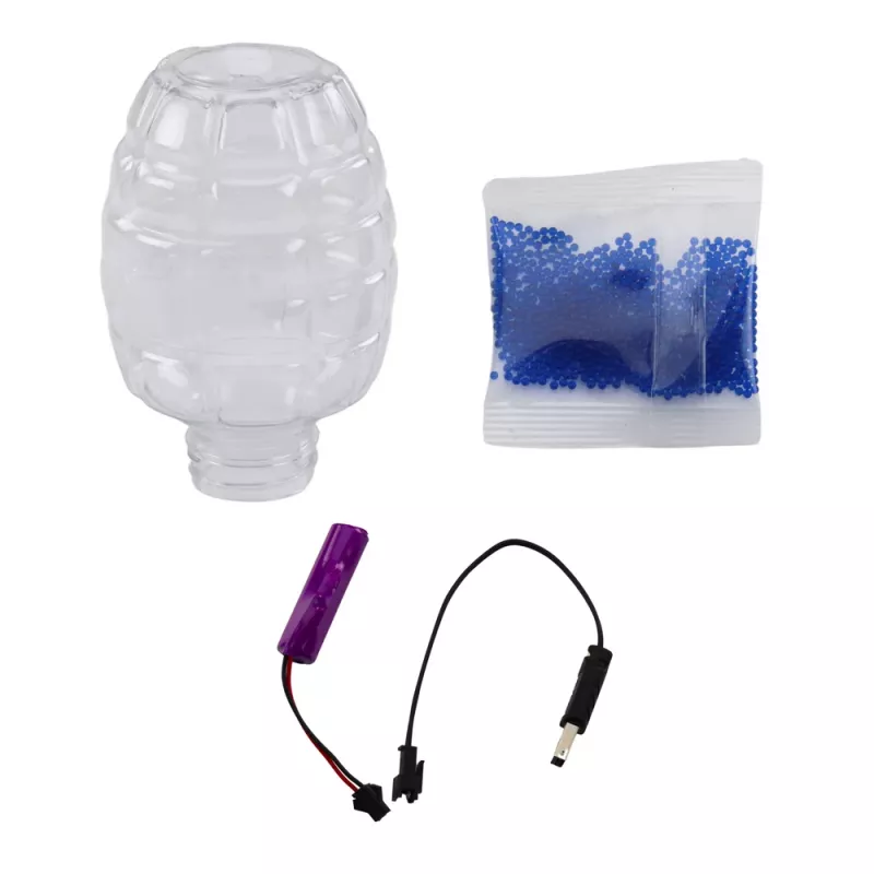 LEAN TOYS Pistola automatica per palline gel d'acqua Skull
