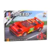 LEAN TOYS Mattoncini auto robot 2in1 rosso con trazione 329 pezzi