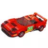LEAN TOYS Mattoncini auto robot 2in1 rosso con trazione 329 pezzi