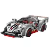 LEAN TOYS Mattoncini auto sportiva robot 2in1 grigio 363 pezzi