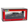 LEAN TOYS Auto sportiva in metallo con trazione pull-back, luci e suoni nero 1:32
