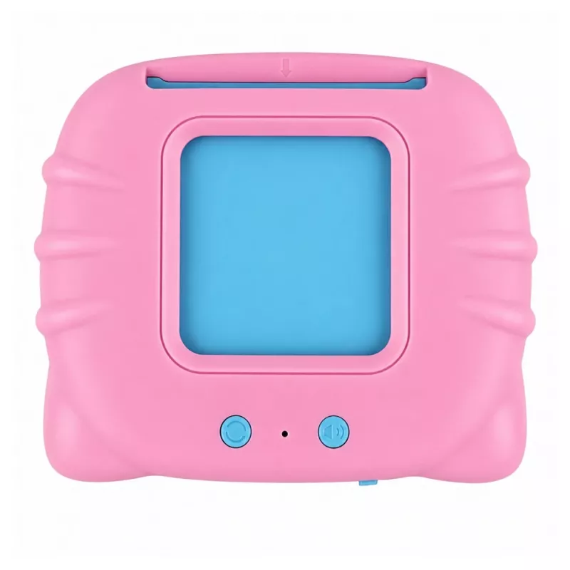 LEAN TOYS Lettore di schede per l'apprendimento delle parole in inglese giocattolo educativo rosa
