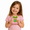 LEAN TOYS Lettore di schede per l'apprendimento delle parole in inglese giocattolo educativo rosa