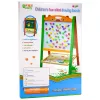 LEAN TOYS Lavagna magnetica didattica double-face 2 in 1 con pennarelli, lettere, numeri