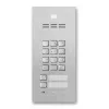 ACO FAM-P-2NPZSACC Postazione esterna citofonica per 2 famiglie a incasso con lettore RFID e serratura a codice, argento