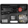 YATO rivettatrice manuale per dadi 3612 - da M3 a M12, 7 punzoni, acciaio Cr-Mo, azione a doppia leva