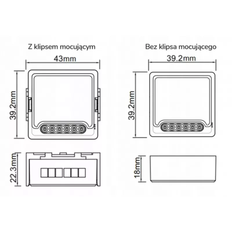 OXT Mini modulo controller di scena 12 azioni 230V ZigBee TUYA T254