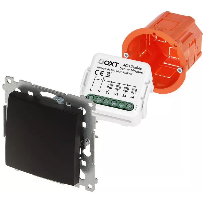 OXT Mini modulo controller di scena 12 azioni 230V ZigBee TUYA T254