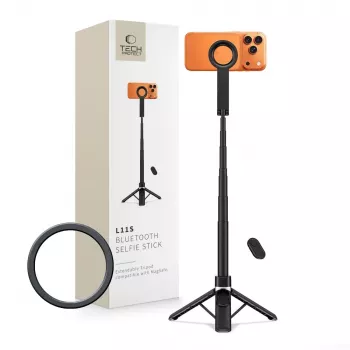 TECH-PROTECT L11S MagSafe Bluetooth selfie stick treppiede nero