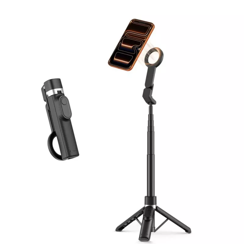 TECH-PROTECT L11S MagSafe Bluetooth selfie stick treppiede nero