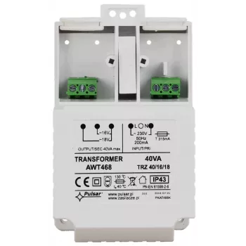 Pulsar AWT468 Trasformatore AC/AC da 230V AC a 16V/18V AC 4A 68VA guida DIN