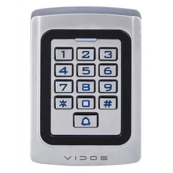 VIDOS Serratura a combinazione con lettore ZS41-L - Controllo accessi standalone, PIN e carta, IP65