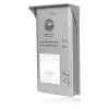 VIDOS DUO S1102A Videocitofono per 2 famiglie, acciaio inox, Full HD, 2 fili, nero