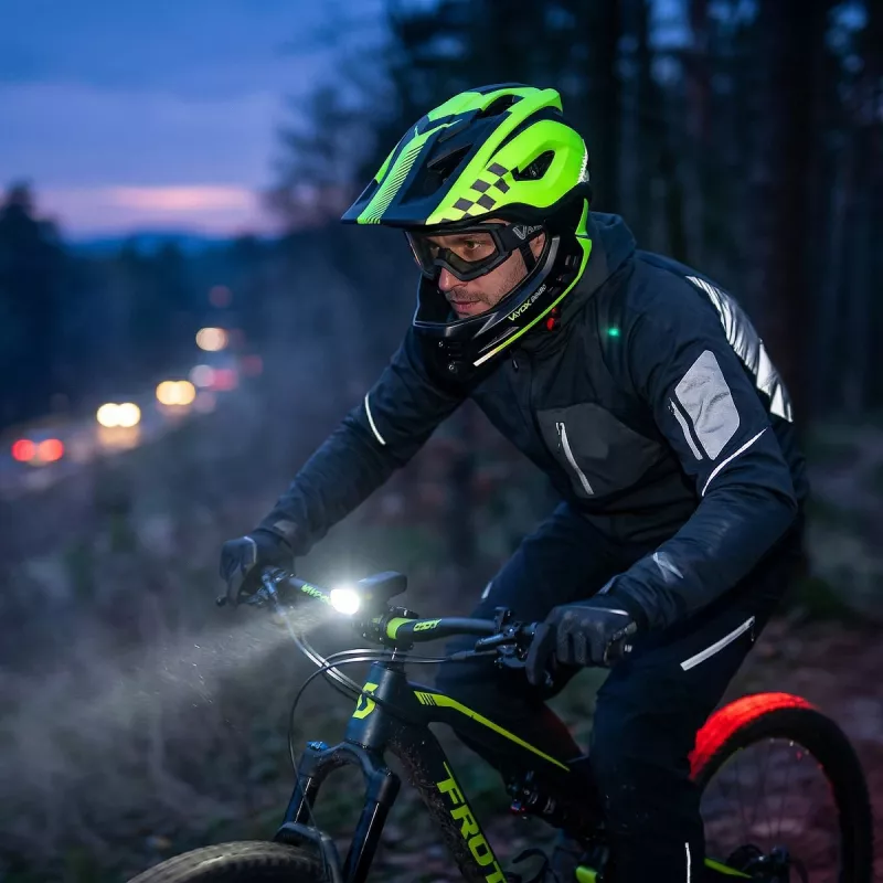 Vayox VA0421GM Casco Enduro verde taglia M
