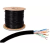 GETFORT Cavo da esterno Premium Cat.5e U/UTP UV riempito di gel 500m nero