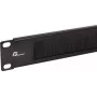 Getfort GF-Brush-RB barra spazzolata 1U 19 inch per armadi rack - nero