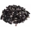 Connettore BNC maschio per cavo coassiale RG-59, 75 Ohm, connessione a vite, custodia in plastica, nero, 100 pezzi