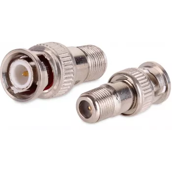 Adattatore da connettore femmina F-Type a connettore maschio BNC GETFORT GF-WBNC HQ 100 pz.