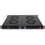 GETFORT GF-FAN4TR pannello rack 1U con 4 ventole termostatate, 230V, nero