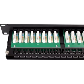 GETFORT PGF-5EUTP48-B9 patch panel UTP Cat.5e 48 porte 2U 19