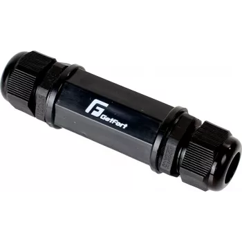 GETFORT connettore RJ45 Cat.5e, femmina-femmina, per esterni, IP67, schermato, nero
