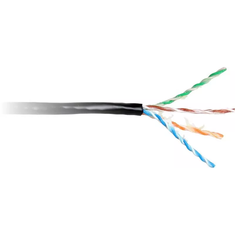 GETFORT Cat.5e U/UTP cavo Ethernet outdoor riempito di gel 305m (1000ft) nero