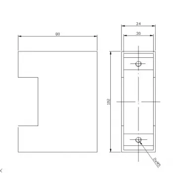 ELEKTRA-PLUS KASETA ELEKTRA R1 cassonetto per tapparella esterno, alluminio, 165x165 mm, montaggio a parete/incasso, colori RAL