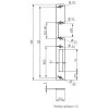 ELEKTRA-PLUS targhetta per serrature a incasso, zincata, 200x20mm