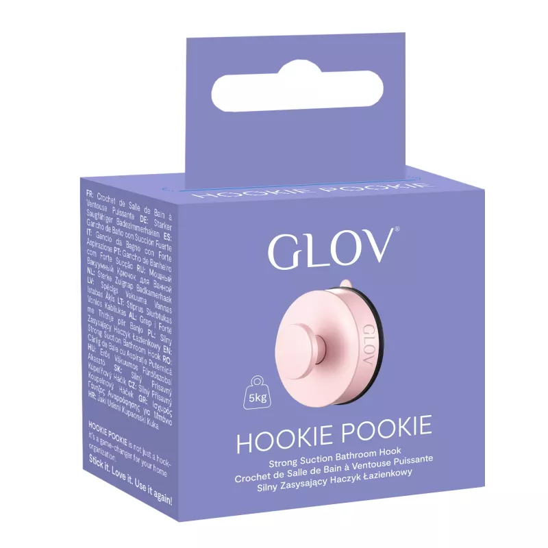 GLOV Hookie Pookie Gancio da Bagno a Forte Aspirazione Pink