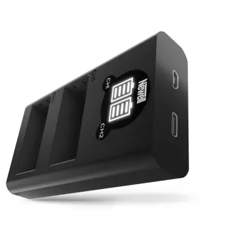 Newell Caricabatterie Dual-Channel DL-USB-C per Batterie Fujifilm NP-W126