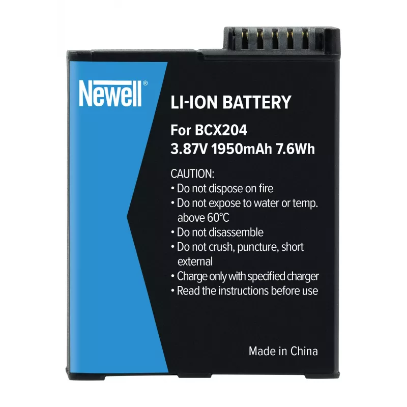 Newell BCX204 Batteria Ricaricabile di Ricambio per DJI Osmo Action 3 / 4 / 5 Pro