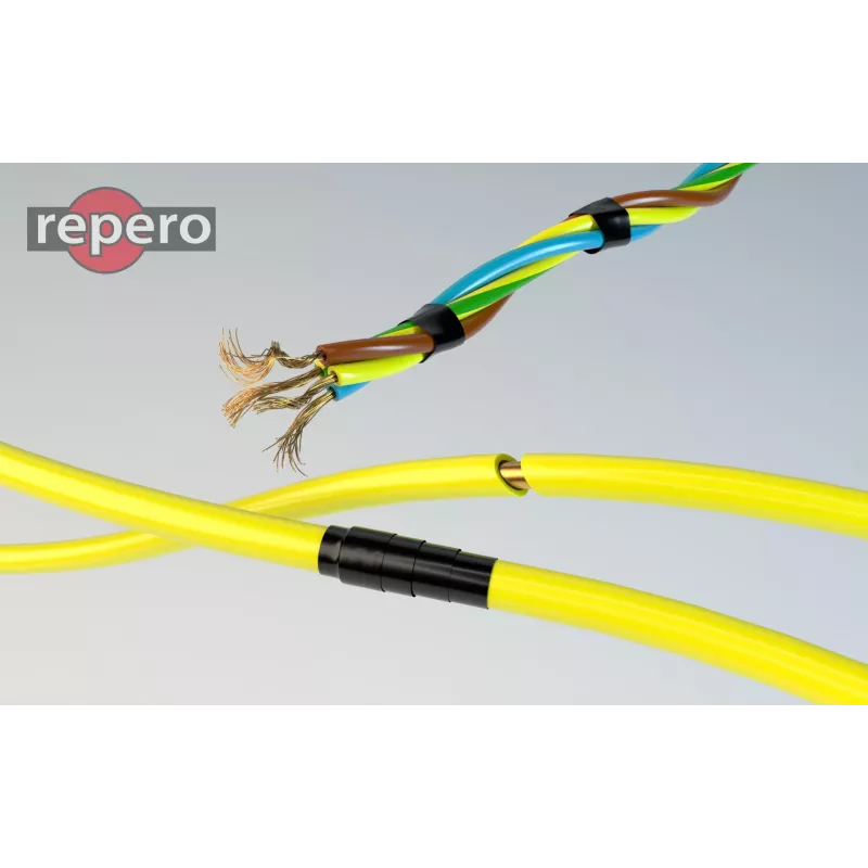Repero 747 Nastro Autoagglomerante in Silicone 25mm x 3m Nero TTE747S1-0025-03