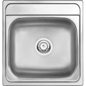 DEANTE ZHM 3100 Lavello da cucina in granito composito a 1 vasca, nero onice, 530x500 mm