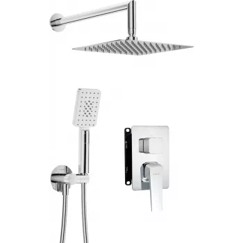 DEANTE Omnires Y Set doccia incasso con scatola miscelatrice, cromo, 2 uscite