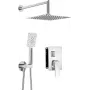 DEANTE Omnires Y Set doccia incasso con scatola miscelatrice, cromo, 2 uscite