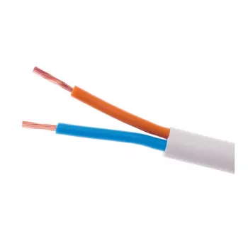 ELEKTROKABEL OMY 2x1mm² H03VV-F Cavo elettrico bianco 100m