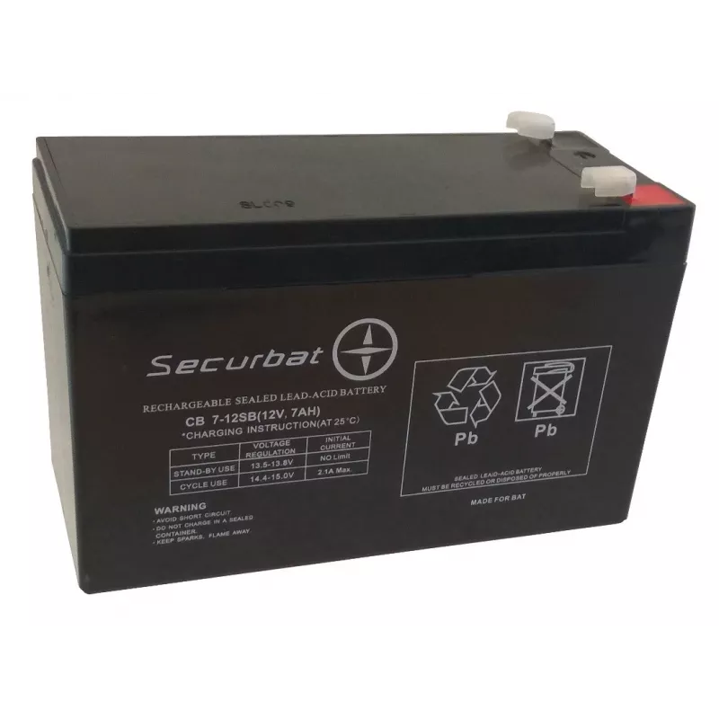 POWERBAT SECURBAT 7-12 Batteria AGM 12V 7Ah