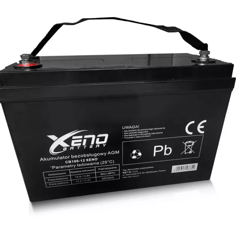 BAT Xeno Black 12V 100Ah AGM Batteria