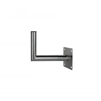 CORAB USL-48/250AL Staffa angolare a parete per palo 48mm, sporgenza 250mm, alluminio, argento