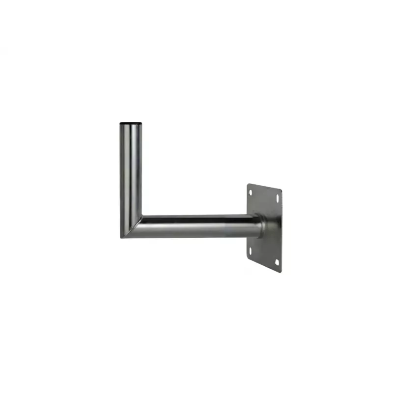 CORAB USL-48/250AL Staffa angolare a parete per palo 48mm, sporgenza 250mm, alluminio, argento