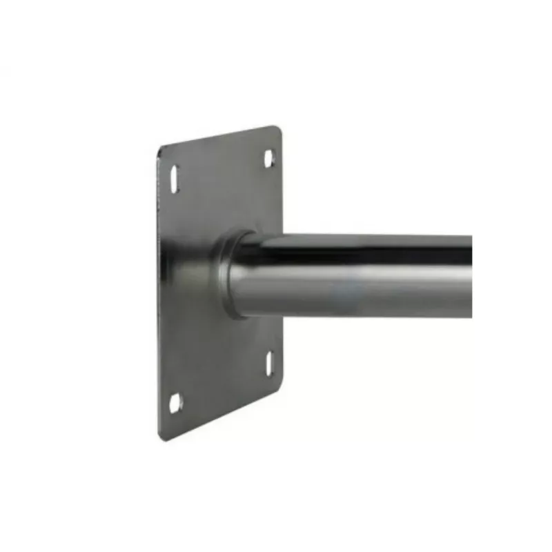CORAB USL-48/250AL Staffa angolare a parete per palo 48mm, sporgenza 250mm, alluminio, argento