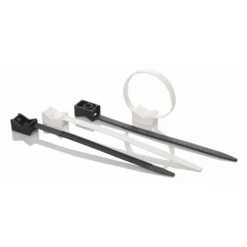 TRYTYT UP-1035UV Portacavi universale con nastro, resistente ai raggi UV, nero, 100 pezzi