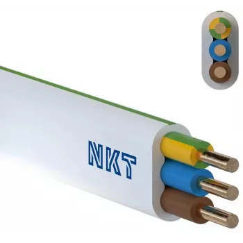 NKT instal PLUS YDYp 3x2,5 mm² Cavo elettrico 100m bianco