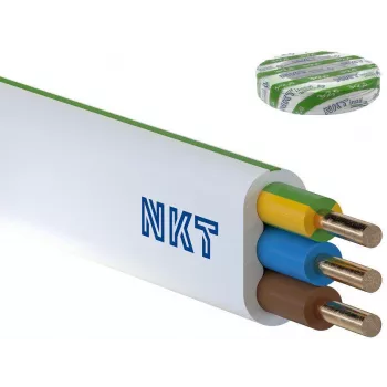 NKT instal PLUS YDYp 3x2,5 mm² Cavo elettrico 100m bianco