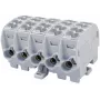 SIMET SIMBLOCK SCB 25-5X Blocco di distribuzione Al/Cu 1x25mm² ingresso 5x1,5-16mm² uscita grigio