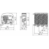SIMET SCB 25 Al/Cu 80110 SIMBLOCK Blocco di distribuzione derivato, grigio 81501002