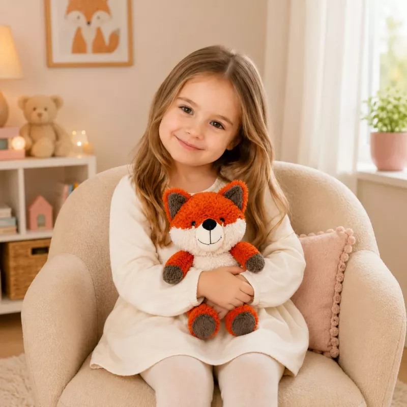 LEAN TOYS volpe di peluche morbida 28 cm